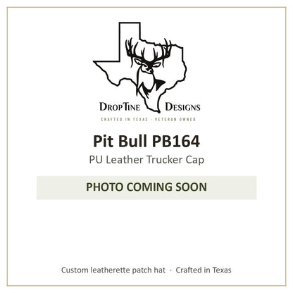 Photo coming soon: Pit Bull PB164 PU Leather Trucker Cap