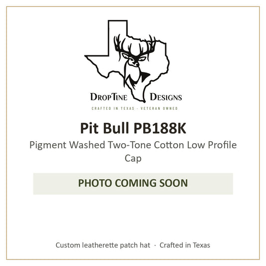 Photo coming soon: Pit Bull PB188K Pigment Washed Two-Tone Cotton Low Profile Cap