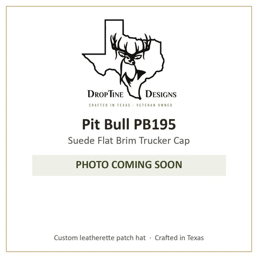Photo coming soon: Pit Bull PB195 Suede Flat Brim Trucker Cap