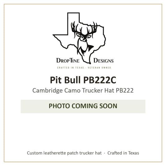 Photo coming soon: Pit Bull PB222C Cambridge Camo Trucker Hat PB222