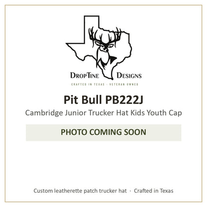 Photo coming soon: Pit Bull PB222J Cambridge Junior Trucker Hat Kids Youth Cap