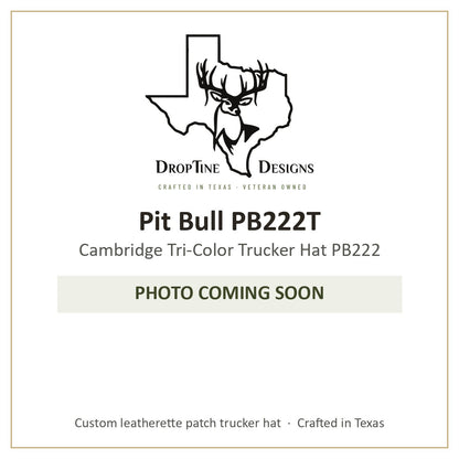 Photo coming soon: Pit Bull PB222T Cambridge Tri-Color Trucker Hat PB222