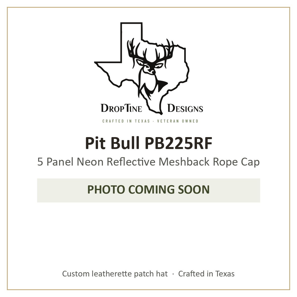 Photo coming soon: Pit Bull PB225RF 5 Panel Neon Reflective Meshback Rope Cap