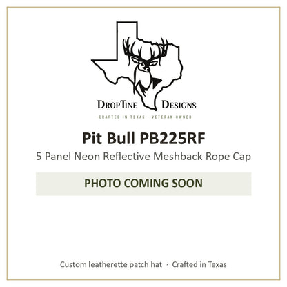 Photo coming soon: Pit Bull PB225RF 5 Panel Neon Reflective Meshback Rope Cap