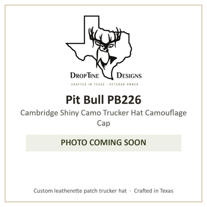 Photo coming soon: Pit Bull PB226 Cambridge Shiny Camo Trucker Hat Camouflage Cap