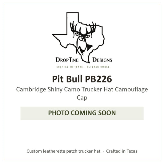 Photo coming soon: Pit Bull PB226 Cambridge Shiny Camo Trucker Hat Camouflage Cap