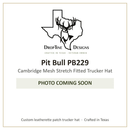 Photo coming soon: Pit Bull PB229 Cambridge Mesh Stretch Fitted Trucker Hat