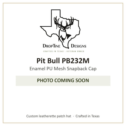 Photo coming soon: Pit Bull PB232M Enamel PU Mesh Snapback Cap
