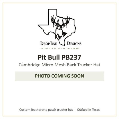 Photo coming soon: Pit Bull PB237 Cambridge Micro Mesh Back Trucker Hat