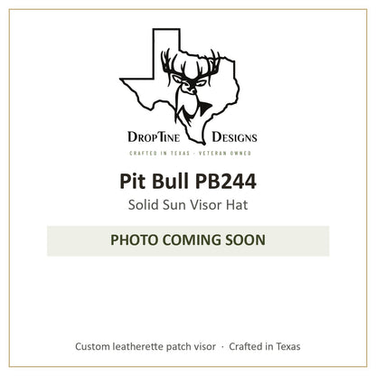 Photo coming soon: Pit Bull PB244 Solid Sun Visor Hat