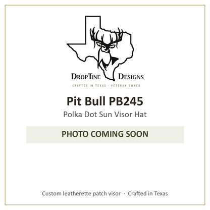 Photo coming soon: Pit Bull PB245 Polka Dot Sun Visor Hat