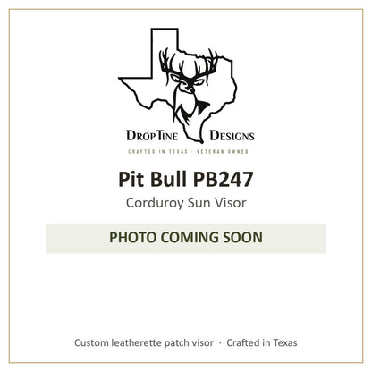 Photo coming soon: Pit Bull PB247 Corduroy Sun Visor
