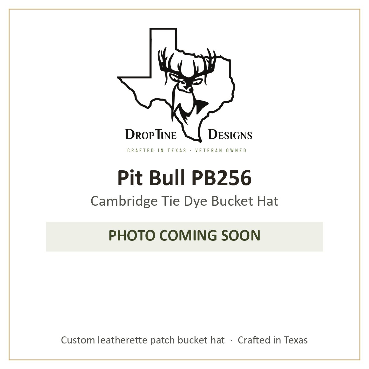 Photo coming soon: Pit Bull PB256 Cambridge Tie Dye Bucket Hat