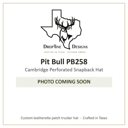 Photo coming soon: Pit Bull PB258 Cambridge Perforated Snapback Hat