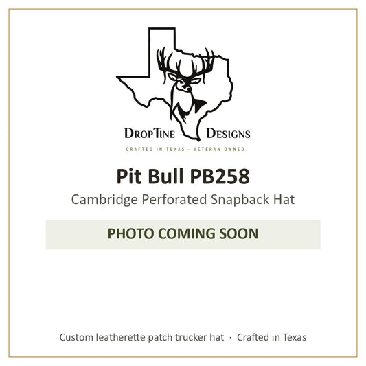 Photo coming soon: Pit Bull PB258 Cambridge Perforated Snapback Hat