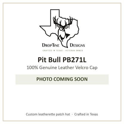 Photo coming soon: Pit Bull PB271L 100% Genuine Leather Velcro Cap