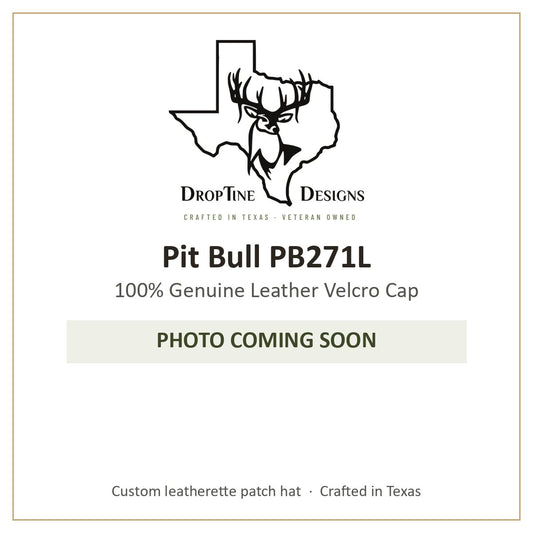 Photo coming soon: Pit Bull PB271L 100% Genuine Leather Velcro Cap