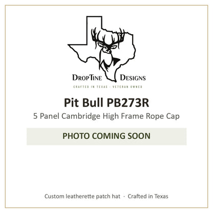 Photo coming soon: Pit Bull PB273R 5 Panel Cambridge High Frame Rope Cap