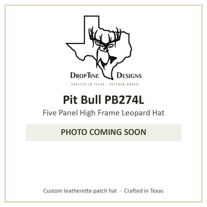 Photo coming soon: Pit Bull PB274L Five Panel High Frame Leopard Hat
