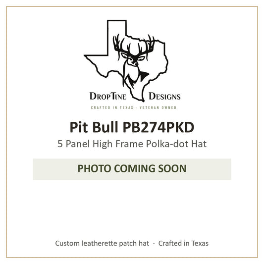 Photo coming soon: Pit Bull PB274PKD 5 Panel High Frame Polka-dot Hat