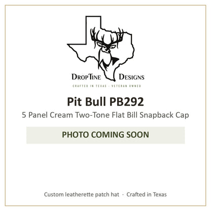 Photo coming soon: Pit Bull PB292 5 Panel Cream Two-Tone Flat Bill Snapback Cap