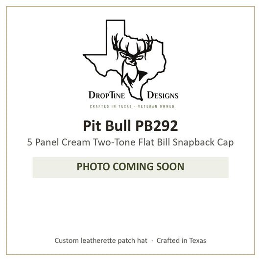 Photo coming soon: Pit Bull PB292 5 Panel Cream Two-Tone Flat Bill Snapback Cap