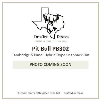 Photo coming soon: Pit Bull PB302 Cambridge 5 Panel Hybrid Rope Snapback Hat