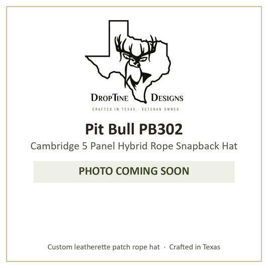 Photo coming soon: Pit Bull PB302 Cambridge 5 Panel Hybrid Rope Snapback Hat