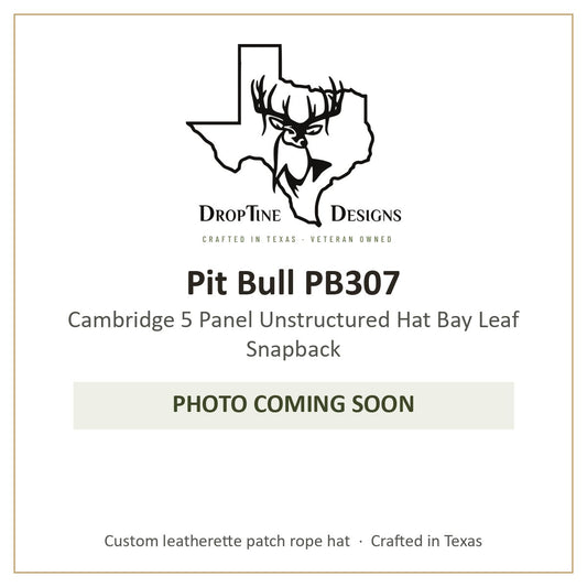 Photo coming soon: Pit Bull PB307 Cambridge 5 Panel Unstructured Hat Bay Leaf Snapback