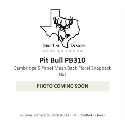 Photo coming soon: Pit Bull PB310 Cambridge 5 Panel Mesh Back Floral Snapback Hat