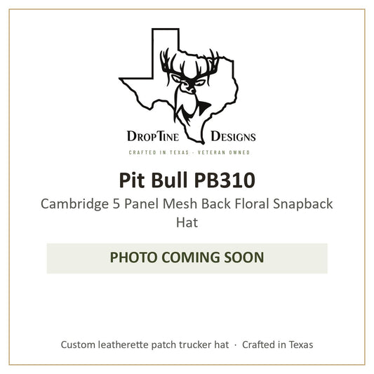 Photo coming soon: Pit Bull PB310 Cambridge 5 Panel Mesh Back Floral Snapback Hat