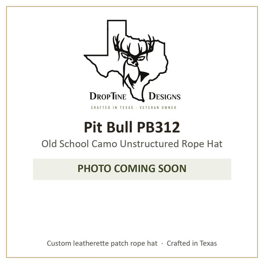 Photo coming soon: Pit Bull PB312 Old School Camo Unstructured Rope Hat