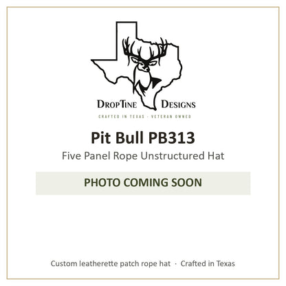 Photo coming soon: Pit Bull PB313 Five Panel Rope Unstructured Hat