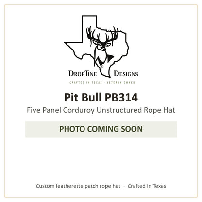 Photo coming soon: Pit Bull PB314 Five Panel Corduroy Unstructured Rope Hat