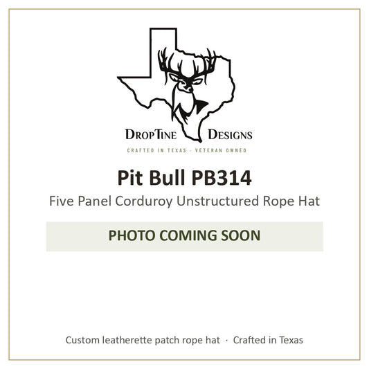 Photo coming soon: Pit Bull PB314 Five Panel Corduroy Unstructured Rope Hat