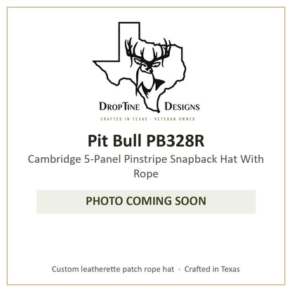 Photo coming soon: Pit Bull PB328R Cambridge 5-Panel Pinstripe Snapback Hat With Rope