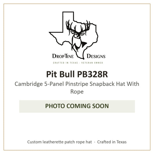 Photo coming soon: Pit Bull PB328R Cambridge 5-Panel Pinstripe Snapback Hat With Rope