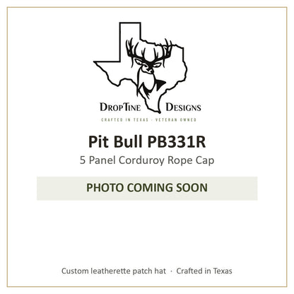 Photo coming soon: Pit Bull PB331R 5 Panel Corduroy Rope Cap