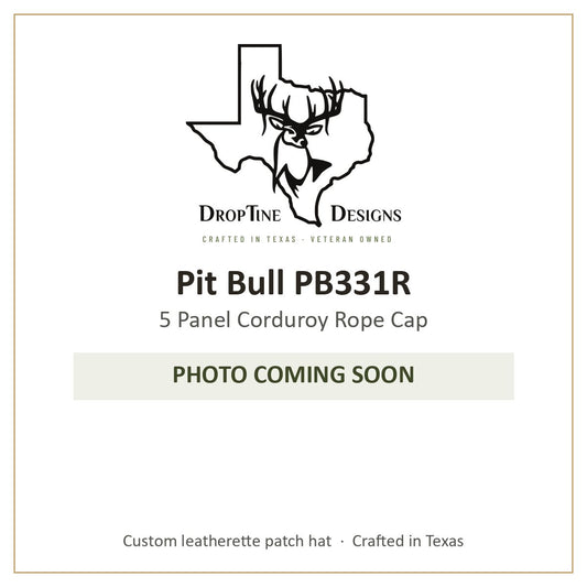 Photo coming soon: Pit Bull PB331R 5 Panel Corduroy Rope Cap