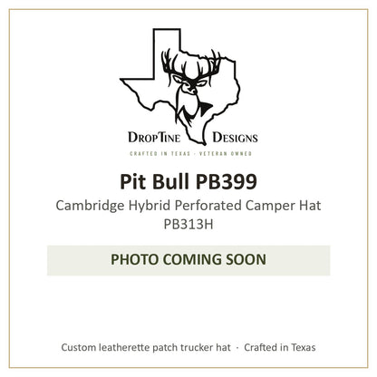 Photo coming soon: Pit Bull PB399 Cambridge Hybrid Perforated Camper Hat PB313H