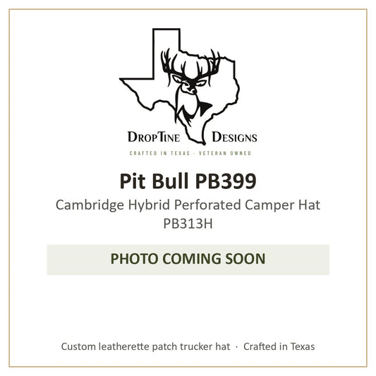 Photo coming soon: Pit Bull PB399 Cambridge Hybrid Perforated Camper Hat PB313H