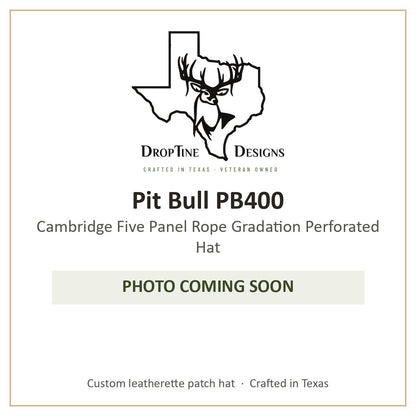 Photo coming soon: Pit Bull PB400 Cambridge Five Panel Rope Gradation Perforated Hat