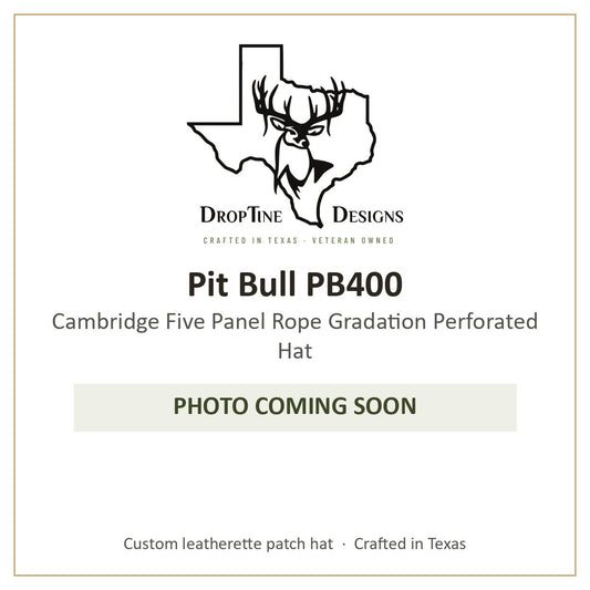 Photo coming soon: Pit Bull PB400 Cambridge Five Panel Rope Gradation Perforated Hat