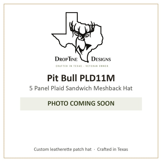 Photo coming soon: Pit Bull PLD11M 5 Panel Plaid Sandwich Meshback Hat