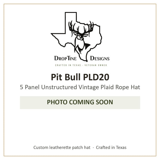Photo coming soon: Pit Bull PLD20 5 Panel Unstructured Vintage Plaid Rope Hat