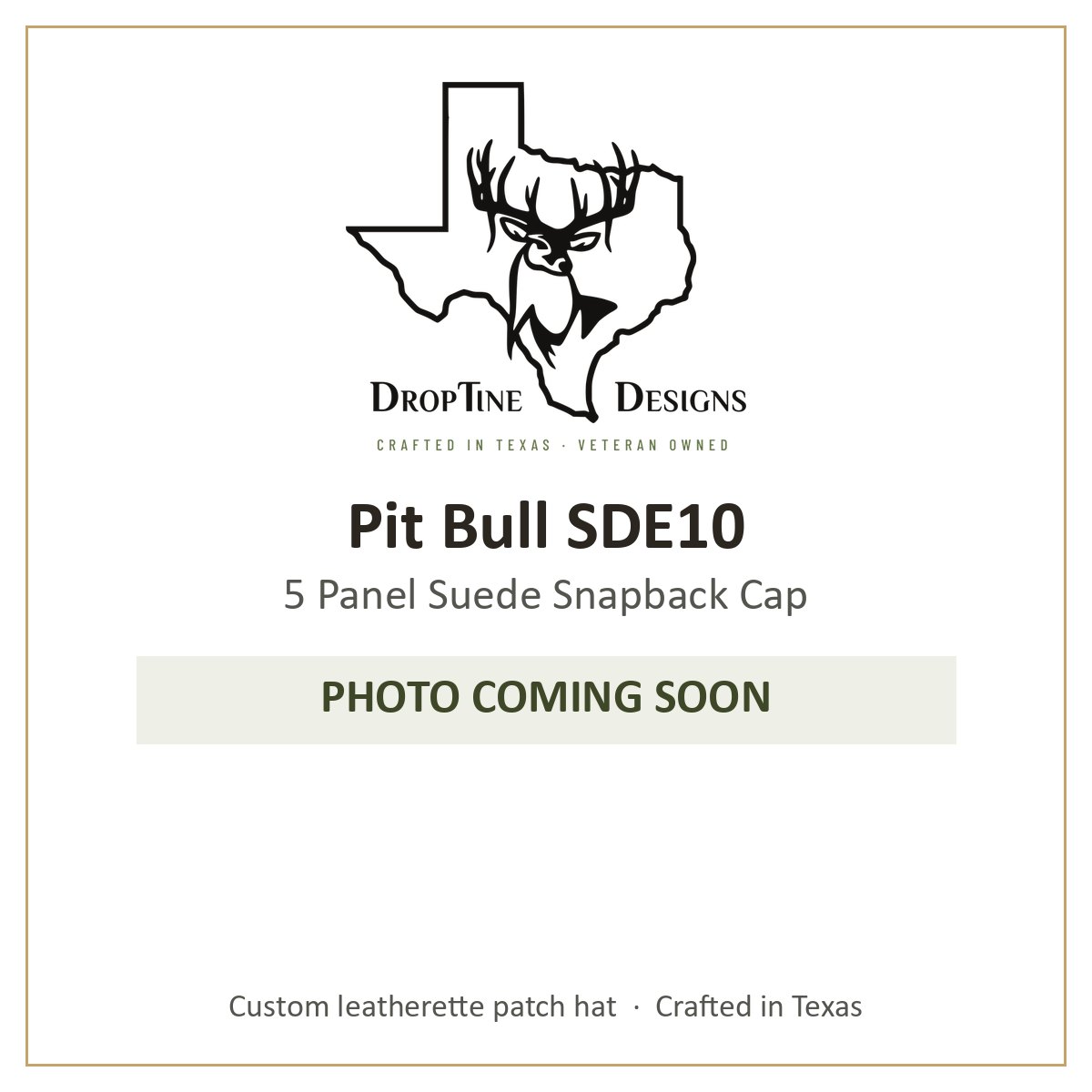 Photo coming soon: Pit Bull SDE10 5 Panel Suede Snapback Cap