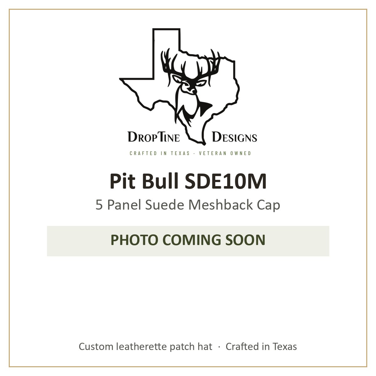 Photo coming soon: Pit Bull SDE10M 5 Panel Suede Meshback Cap