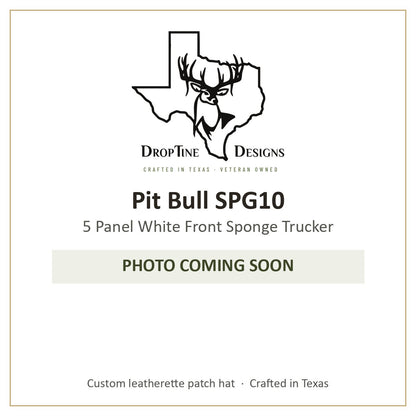 Photo coming soon: Pit Bull SPG10 5 Panel White Front Sponge Trucker
