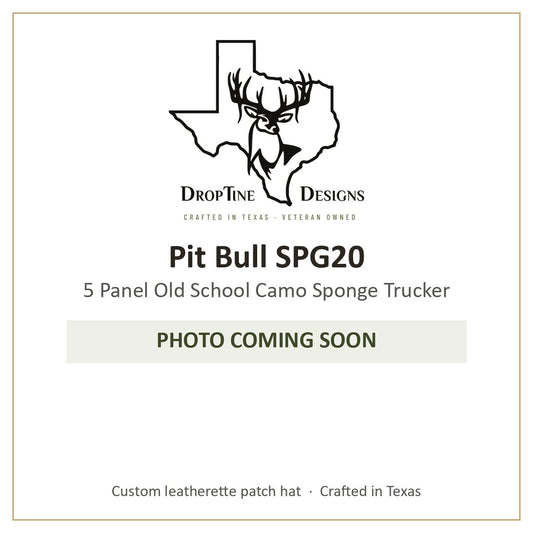 Photo coming soon: Pit Bull SPG20 5 Panel Old School Camo Sponge Trucker