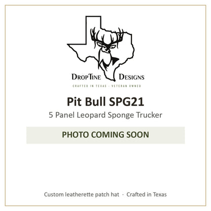 Photo coming soon: Pit Bull SPG21 5 Panel Leopard Sponge Trucker